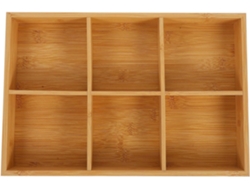 Bandeja De Madera Con Compartimentos Para Guardar Objetos De Arte, Práctica Bandeja Dividida.