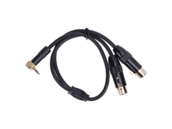 Cable Divisor En Y De Ángulo Recto De 90 Grados Xlr A 3,5 Mm, 3,5 Mm Macho A 2 Xlr Hembra, 0,5 M