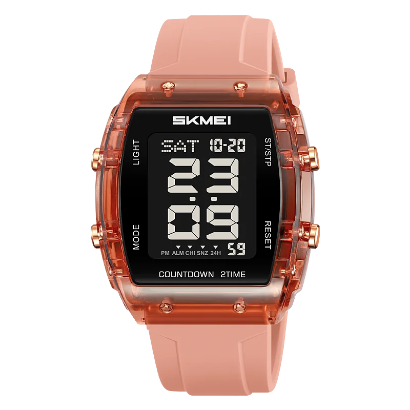 Reloj Con Temporizador De Cuenta Regresiva, Reloj De Pulsera Digital, Calendario, Luz Led, Reloj Electrónico Resistente Al Agua