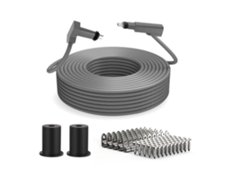 Cabo De Reposição Para Satélite Retangular V2 Ip68 Resistente À Água 1200mbps Extensão 10m Com Passagem De Parede E Clips
