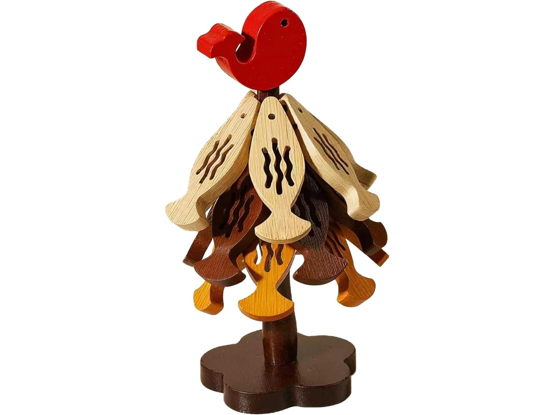 Juego de salvamanteles y posavasos plegables de madera resistentes al calor en forma de N de Gokoco