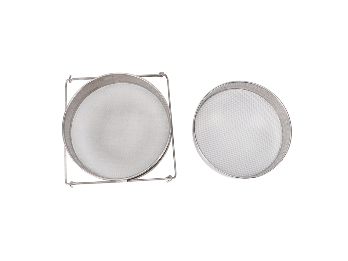 Colador De Miel De Acero Inoxidable Con Dos Rejillas De Filtro Para Apicultura - Herramienta De Filtración