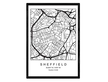 Lámina NACNIC Mapa Sheffield (A3)