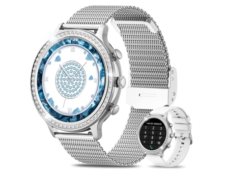 Smartwatch CHRONUS I70 1 32 Podómetro IP67 GPS Plata