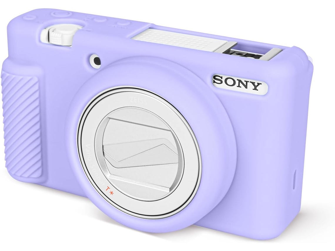 Funda protectora de silicona suave Panoona para cámara Sony ZV1F/ZV1M2 - Morada