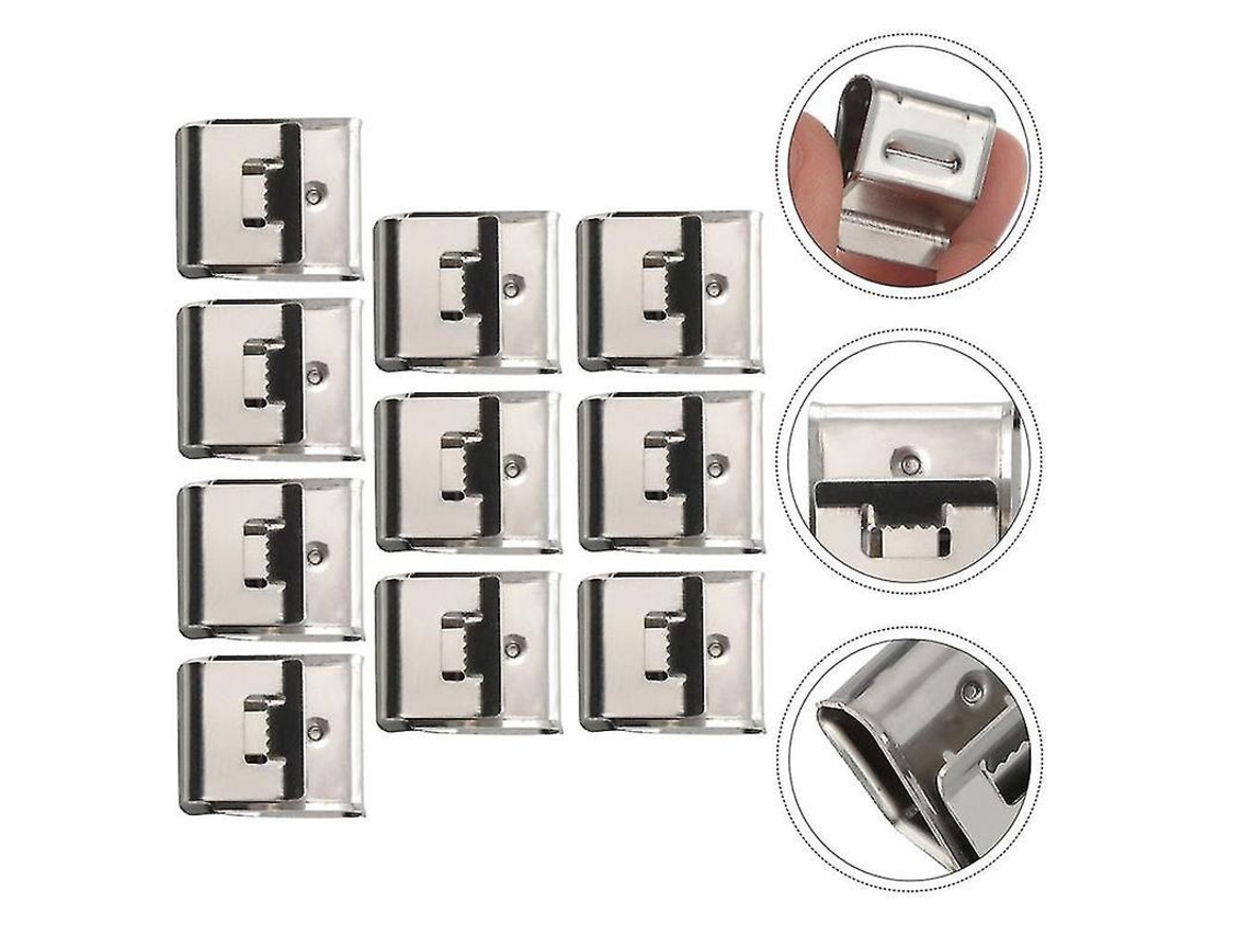 Clips Para Cables De Paneles Solares, Abrazaderas Para Cables Fotovoltaicos, 50 Piezas, Acero Inoxidable 304 Para Una Fácil Instalación.