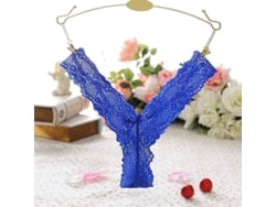 2026-tanga Sexy De Encaje Bordado Para Mujer Con Cintura Baja Transparente Tejido De Red Y Algodón Talla Única