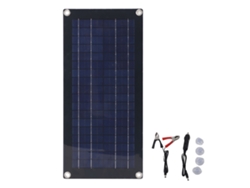 Cargador de teléfono con panel solar de 20 W y 18 V, ligero y portátil, minibanco de energía para senderismo, camping y viajes.