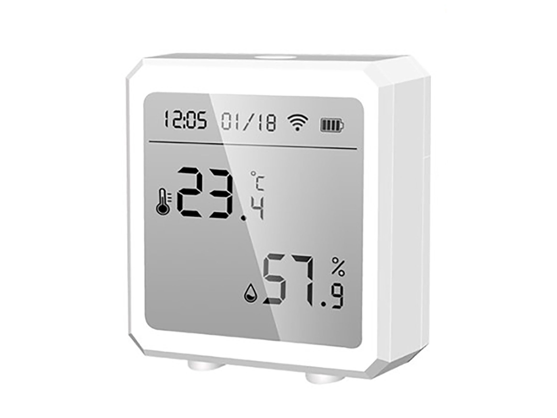 Monitor De Temperatura E Humedad Sensor Controlador Wifi Com Lcd Digital Tuya