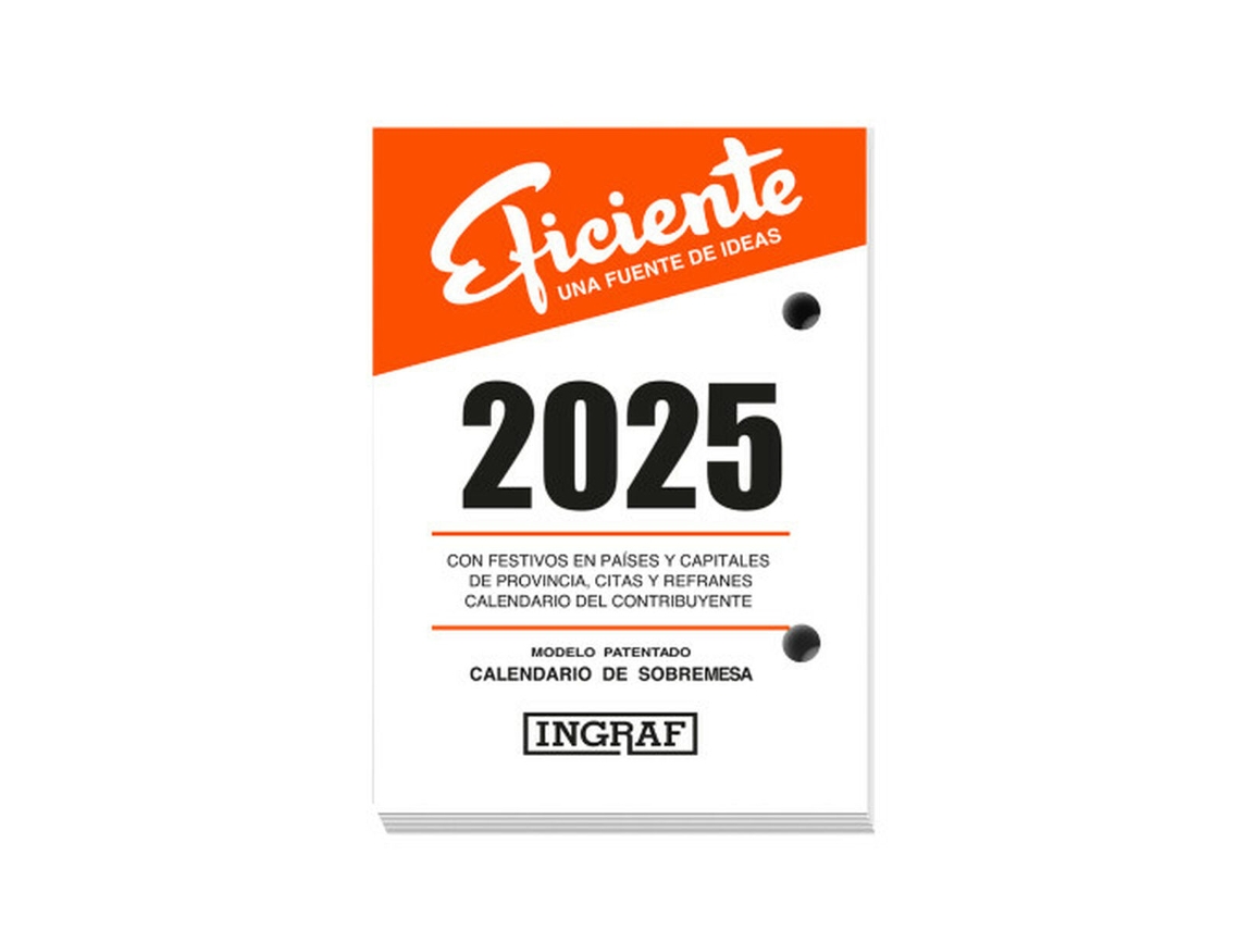 Calendario de Sobremesa INGRAF 8,2 x 11,6 cm 2025