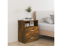 Juego de 2 mesitas de noche en color roble ahumado MAISON EXCLUSIVE (50x32x60 cm)