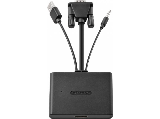 Adaptador HDMI SITECOM (USB - USB - Negro)
