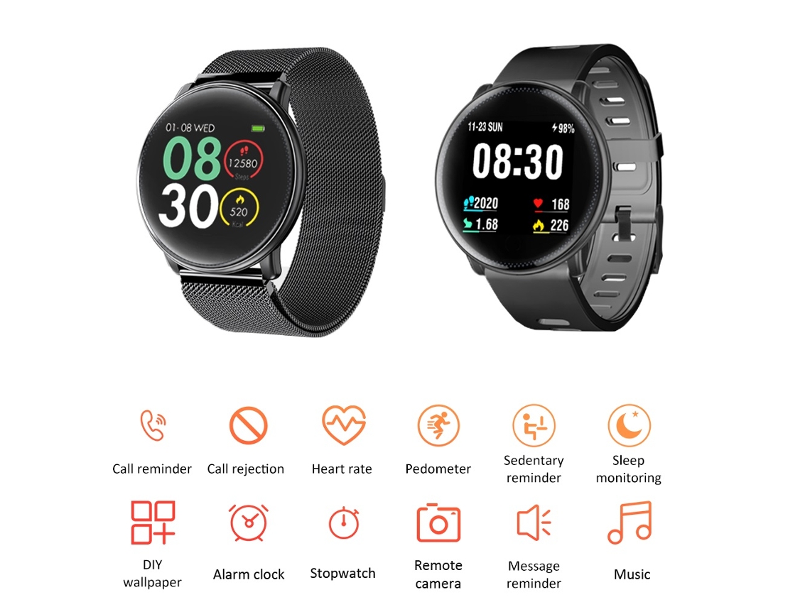 Reloj Inteligente Umidigi Uwatch2 De 1,33'' Con Pantalla Ips, Bluetooth, Bt4.0, Monitor De Frecuencia Cardíaca, Monitor De Sueño, Certificación Ip67 Y Contador De Calorías Para Ios/android.