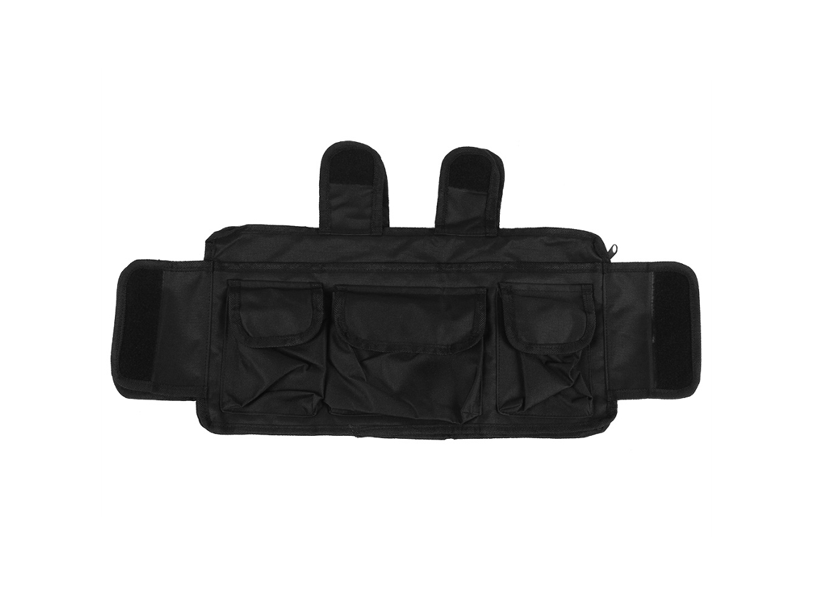 Bolsa de ayuda para caminar con múltiples bolsillos para llevar objetos sueltos.