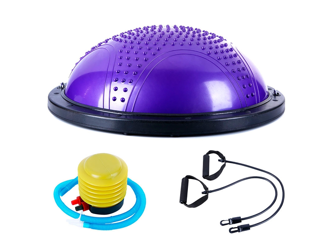 Pelota de Yoga FITNESS TECH Morado (58 cm)