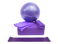 Danu2026-5pcs/set Pelota De Yoga Bloques Correa De Estiramiento Banda De Resistencia Para Gimnasio En Casa Ejercicio Fitness Yoga