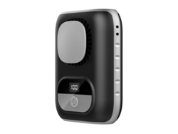 (negro) Mini Ventilador De Cintura Portátil Ultrafino De 3 Cm, Batería De 4000 Mah
