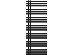 Radiador de baño de diseño Iron EM 600x1600 mm negro mate Luxe Bath