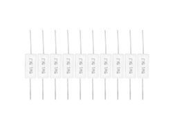 10 Piezas Resistencia Cemento Potencia 5w 1.5kr Precisión ±5% Componentes Electrónicos Para Pcb