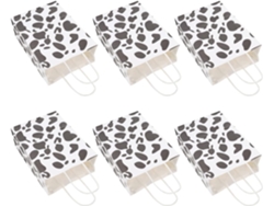 (12 Forma Animales Granja Cumpleaños. Papel Fiestas Bolsas De Para Dulces Con Diseño Vaca Unidades)