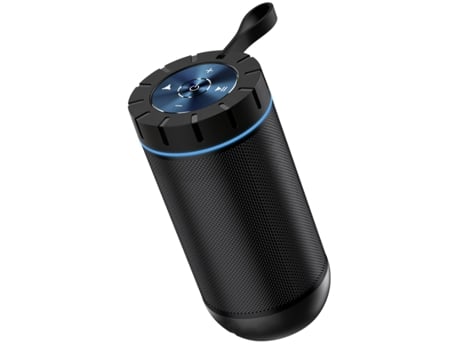 Altavoz Bluetooth, Altavoces impermeables IPX4 Sonido envolvente HD de 360° con graves potentes, Emparejamiento dual inalámbrico, Tiempo de CHRONUS