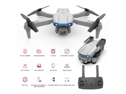 Dron de control remoto Bestvite 4K con cámara (cámara dual, batería de 15 minutos, gris)
