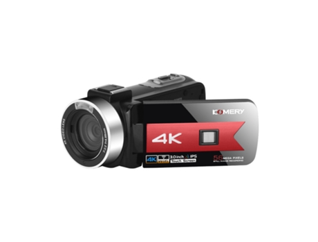 Videocámara roja OHPA K1 con zoom óptico 4K-16X