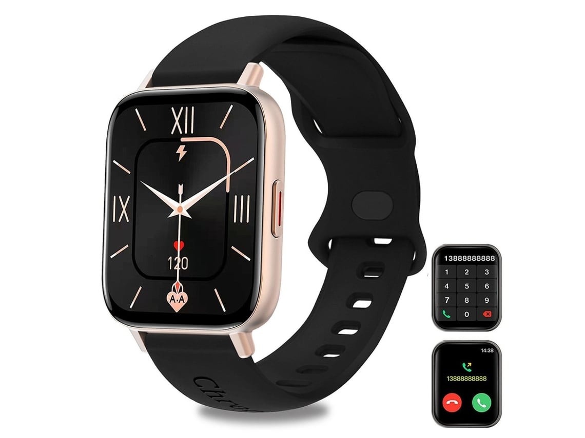 Reloj inteligente de 1,69 pulgadas con llamadas Bluetooth, resistente al agua IP67, para Android e iOS, Yunzii