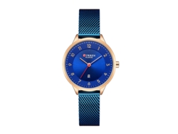 Reloj De Cuarzo, Esfera Elegante Y Sencilla, Correa De Malla Metálica, Estilo Casual Para Mujer.