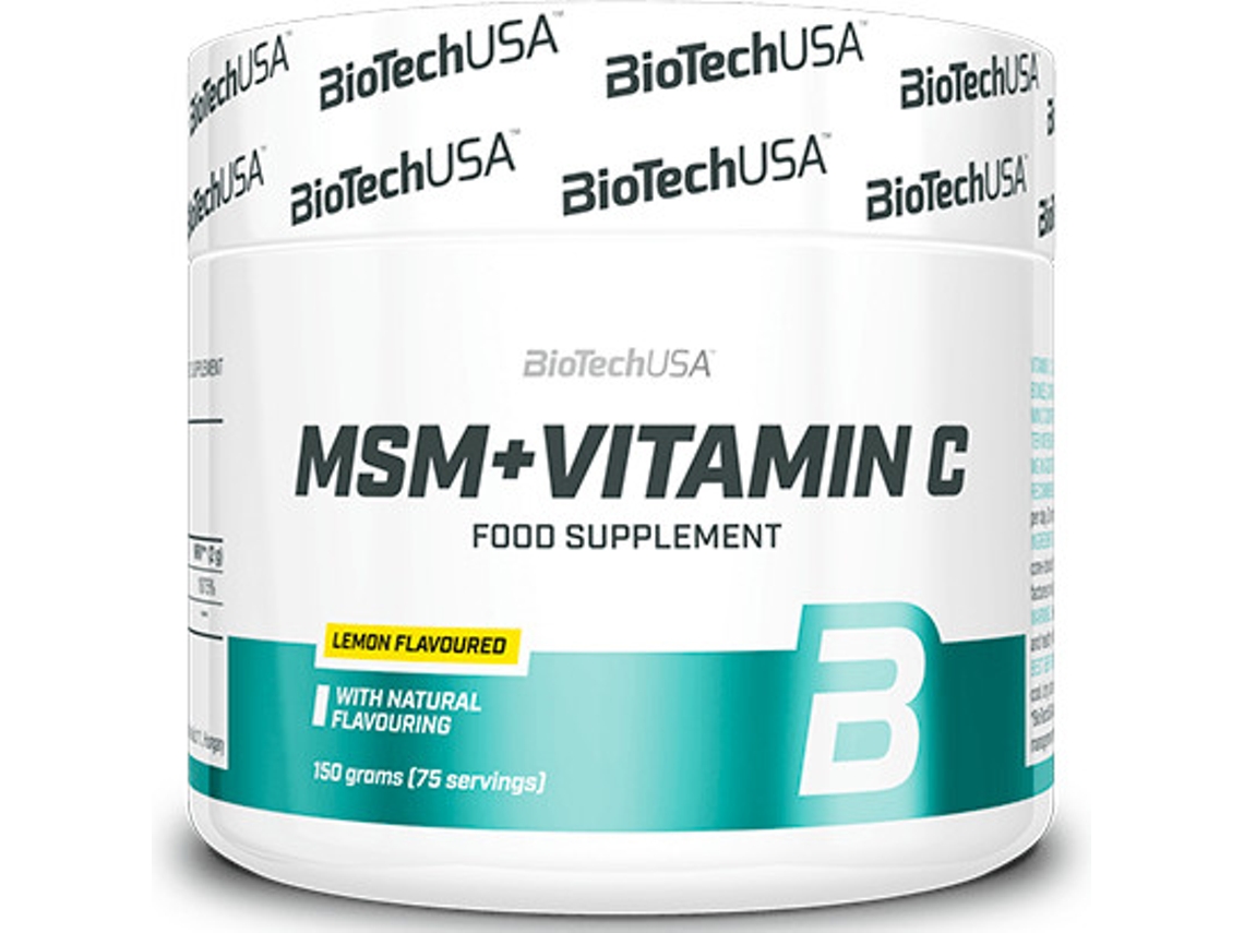 Complemento Alimentar BIOTECH USA Msm + Vitamina C 1500R (Limón - 150 g)