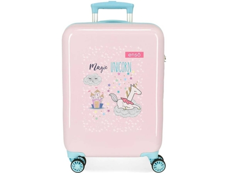 Maleta de Cabina ENSO Magic Unicorn Rosa (38x55x20cm - 34 L)