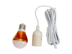 Yncm2026-bombilla Led E27 12v Cc 5w Luz Blanca Cálida Con Cable De 3 Metros Para Hogar