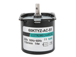 Motor Sincrónico Ac 14w De Imán Permanente De Alta Torsión Eje Central 110rpm Ac220v Xd60ktyz