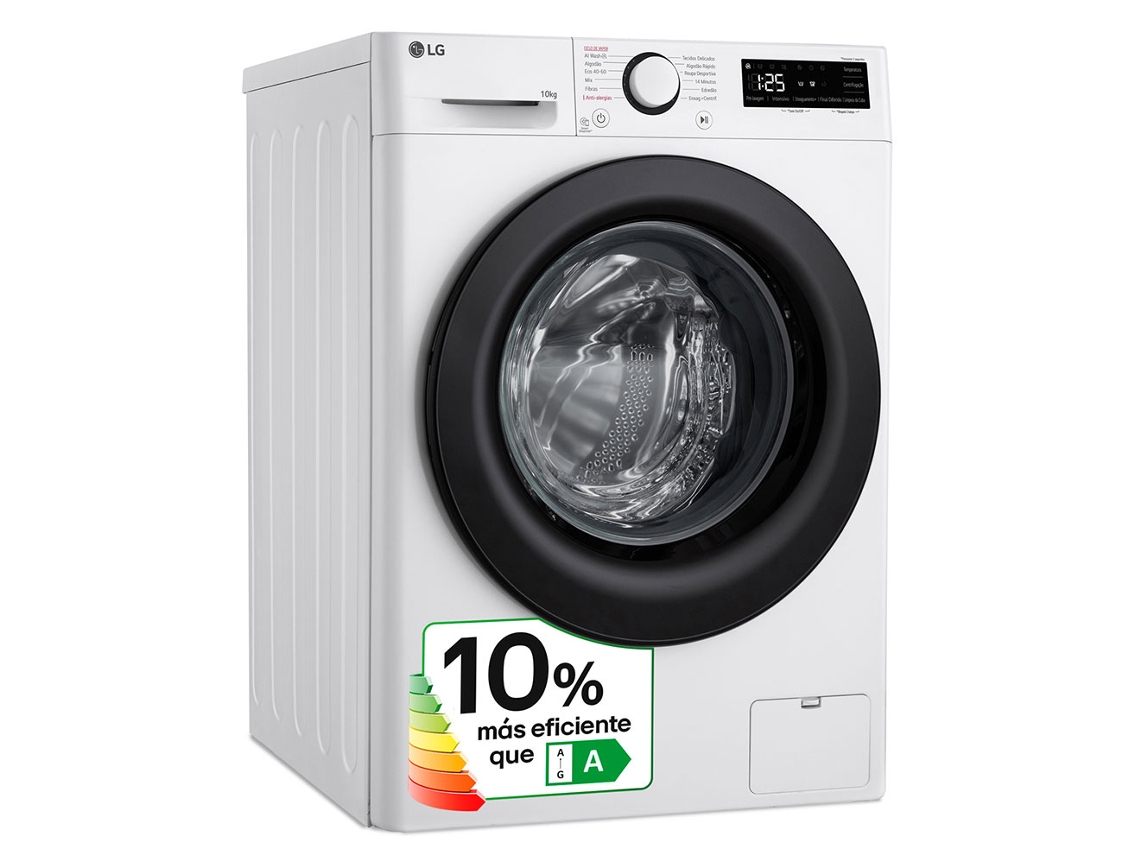 Lavadora LG F4WR5010A6W de carga frontal, 10 kg, 1400 rpm, blanca