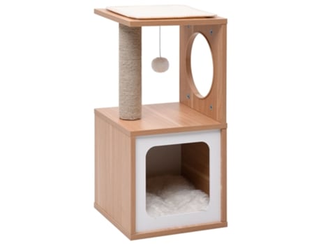 vidaXL Rascador para gatos con alfombra rascadora de sisal 60 cm