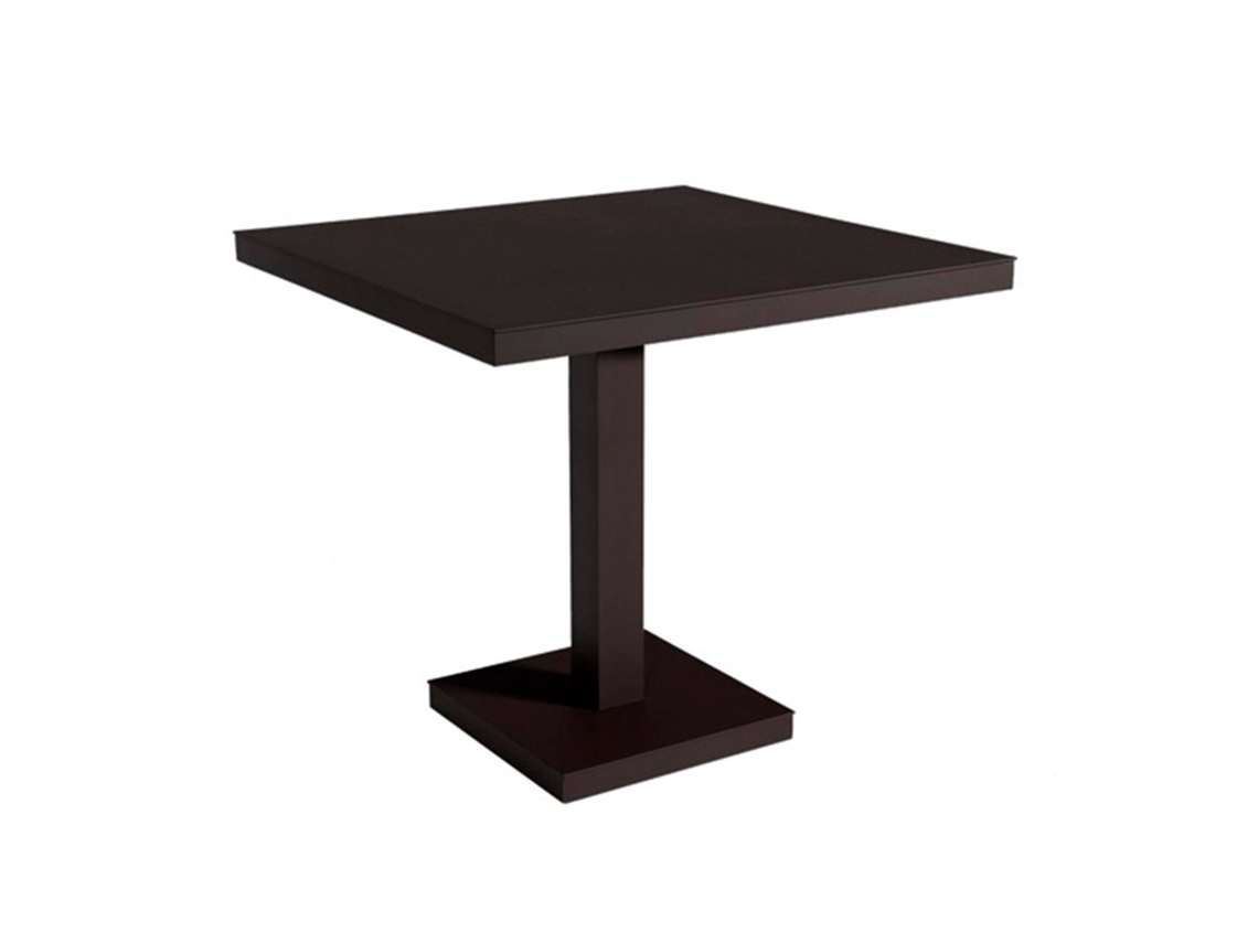 RESOL BARCINO Mesa Cuadrada Interior Exterior 90x90 Negro
