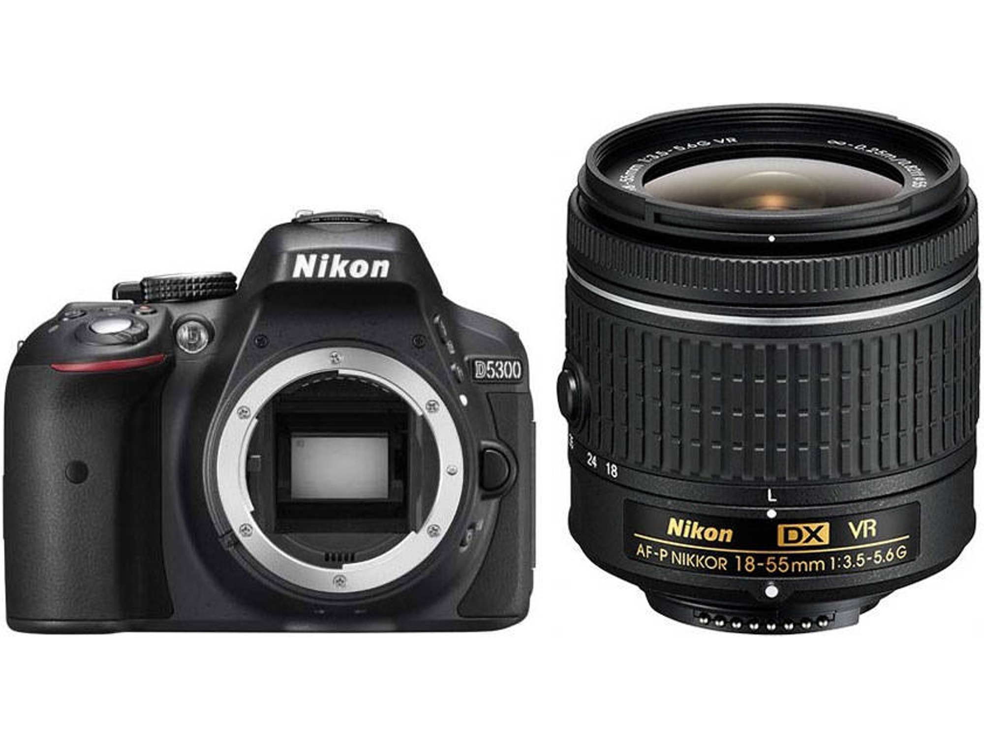Kit Cámara Réflex NIKON D5300 + 18-55VR (24.2 MP - ISO: 100 Kit Cámara Réflex NIKON D5300 + 18-55VR (24.2 MP - ISO: 100