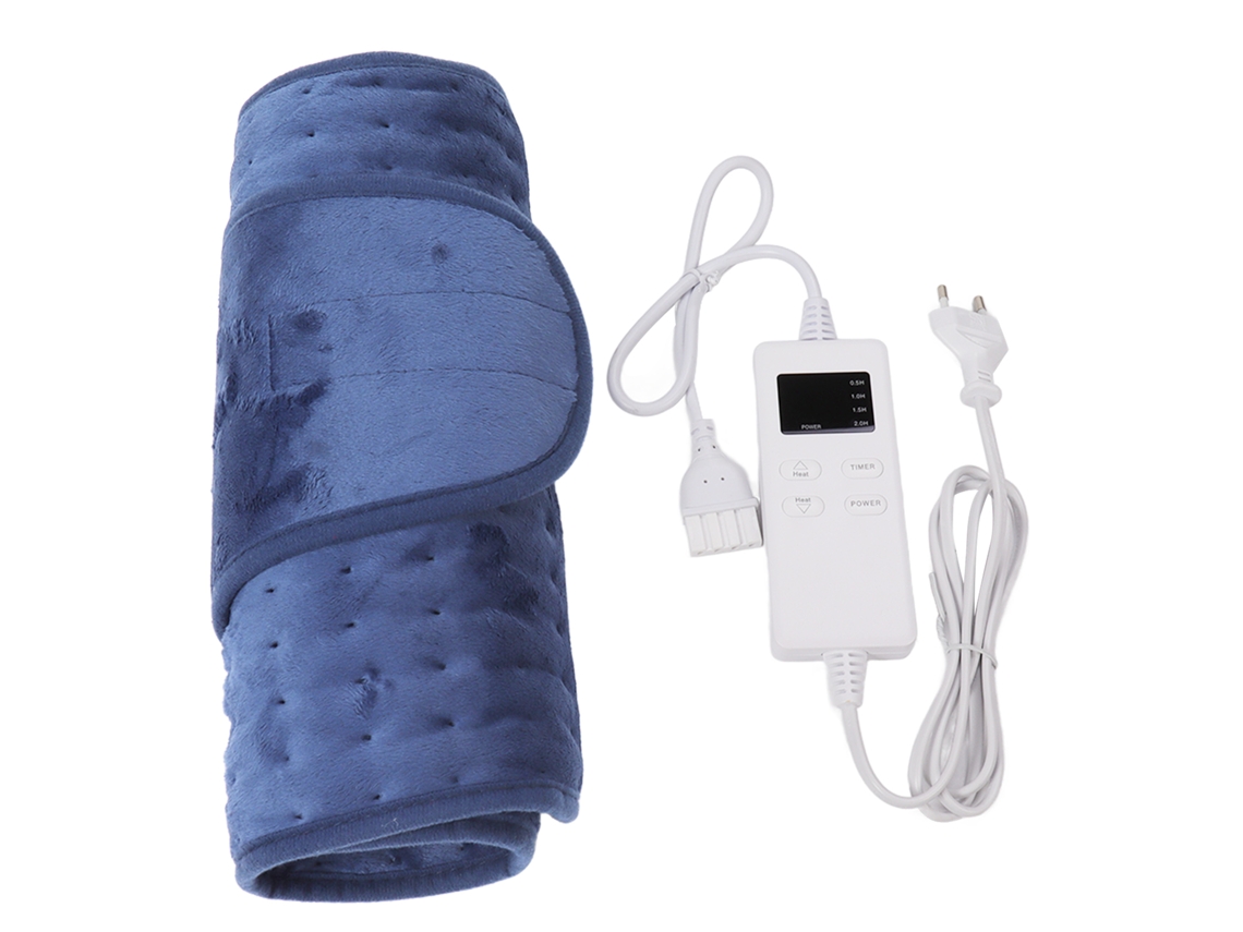 Manta Térmica De Cintura De Poliéster Microfelpa, Ajustable, 6 Niveles De Temperatura, Apagado Automático.
