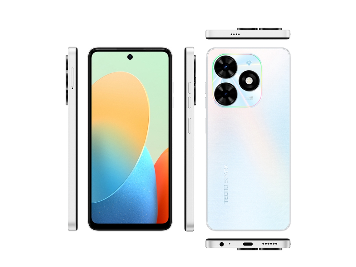 Teléfono Móvil Tecno Spark Go 2024 Bg6 4+128 6.56" Hd+ 90hz 5000mah 8mp 13mp Huella Dactilar Lateral Type-c