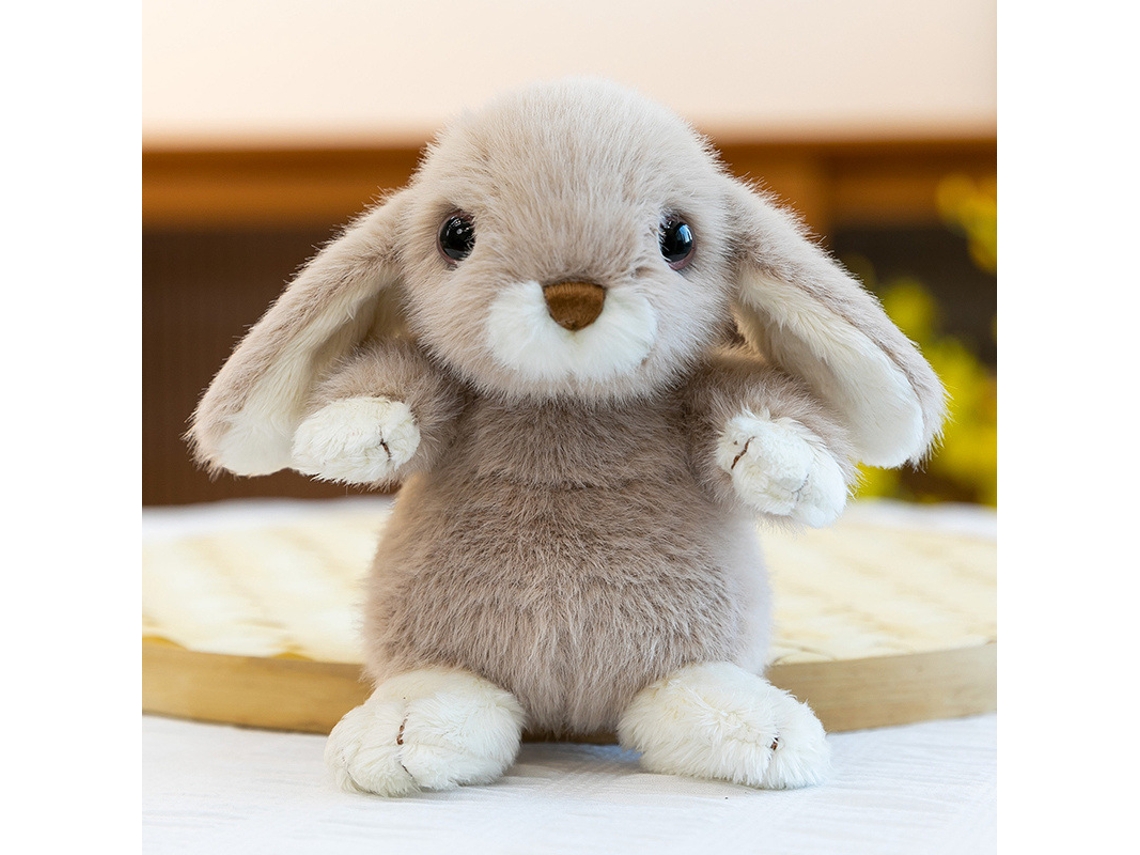 Lindo conejito de peluche con atuendo, conjunto de 3 piezas, blanco CHABERLU