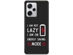 Funda Am Not Lazy para Xiaomi Redmi Note 12 5G THE CASES MARKET Silicona Negro