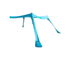 Tienda de playa plegable Upup UPF50+ azul 210x200x150cm