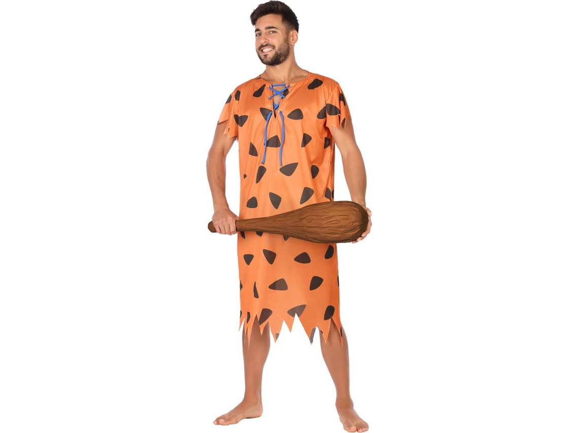 Disfraz de Hombre DISFRAZZES Señor Cavernícola Naranja (Talla: M-L - 52/54)