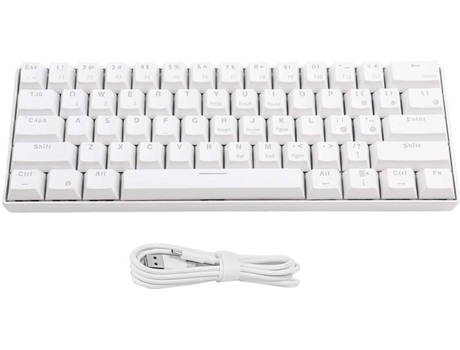 Teclado CHRONUS JPL13 (Inalámbrico - Blanco)