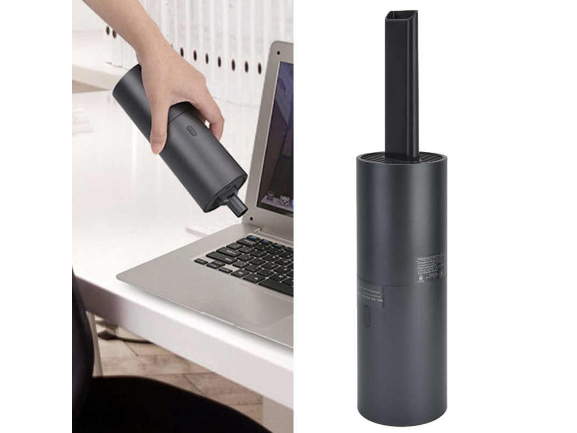 Aspiradora 2 en 1 para coche, aspirador portátil recargable de 5300Pa, para limpieza de ventanas de coche, eliminador de polvo