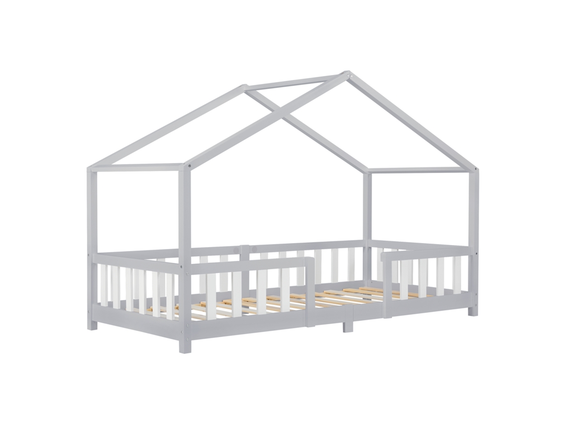 Estructura de Cama Infantil [EN.CASA] (Blanco - Madera - 90x200cm)