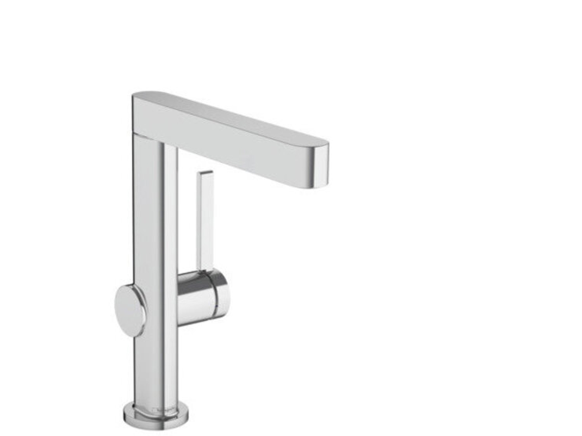 HANSGROHE Finoris Mezclador monomando de lavabo 230 con caño giratorio y desagüe de apertura a presión, proyección de 178 mm, 76060, Color: cromado
