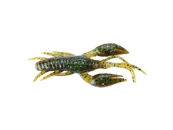4pcs Cebo De Cangrejo Artificial De Silicona Suave Realista Verde Oscuro Para Pesca (1)