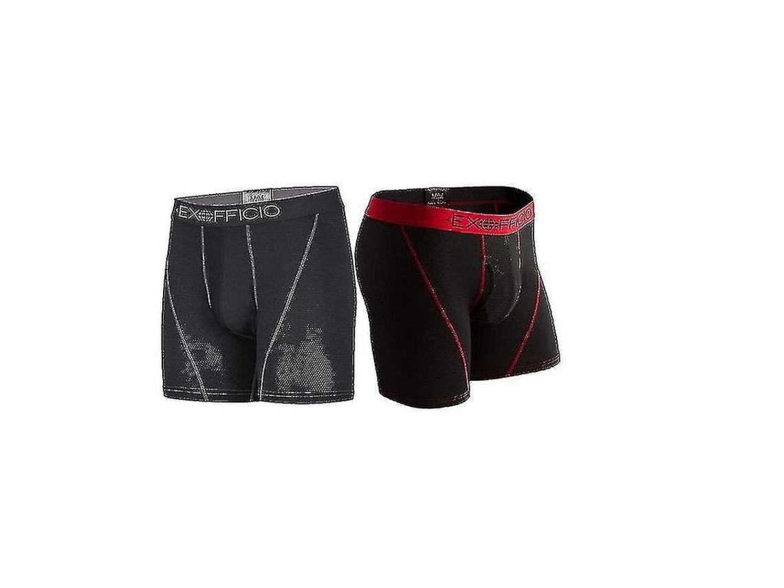 Paquete De 2 Calzoncillos Deportivos De Malla Exofficio Para Hombre, 6 Pulgadas, Tallas Estadounidenses.