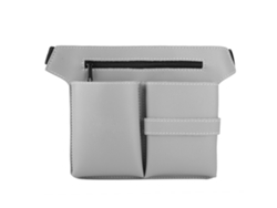 Porta Tijeras Para Peluqueros Holster De Cuero Pu Bolsa De Cintura Clip Para Tijeras De Pelo Plata